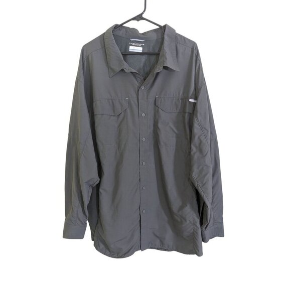 Columbia Other - Columbia Omni Shade Fishing Hiking Shirt Mens Size 4X Gray Vented Long Sleeve